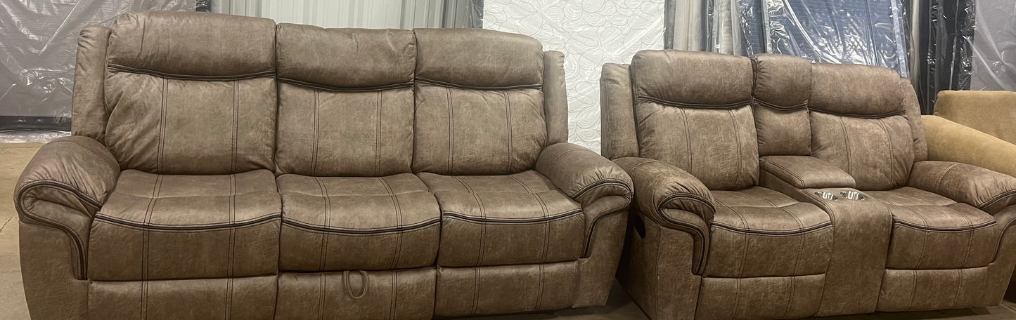 Boulder sofa & love set (sand)